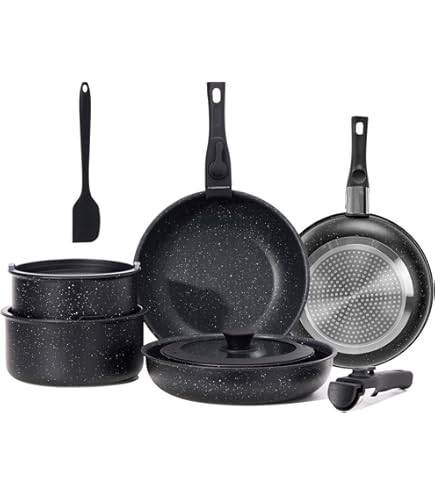 Amazon.com: Yokoyama SE-28 Removable Handle Pot Set, For Induction