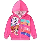 Paw Patrol Skye and Everest Girls Full Zip Up Hoodie for Toddler and Big Kids