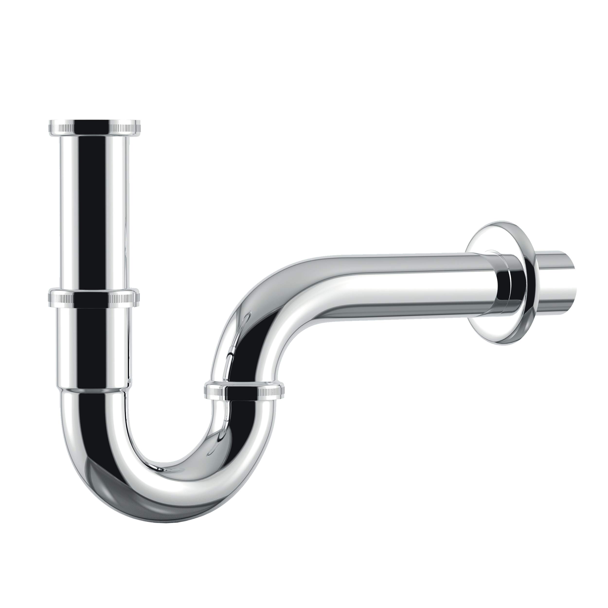 VARISON Universal Tube Siphon/Siphon for wash basins 12951, 1 1/4" x 32 mm, Stainless Steel, Chrome-Plated