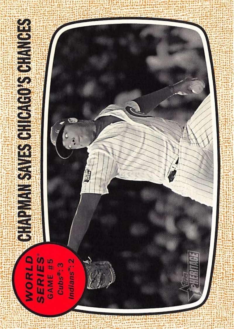 Amazon 2017 Topps Heritage 155 Aroldis Chapman Chicago Cubs 