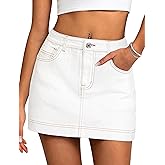 IWD Jean Skorts for Woman 2026 Trendy High Waisted Y2k Mini Skirt Stretchy Denim Shorts Skort Country Concert Outfits