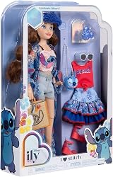 Disney ILY 4EVER Stitch Doll 11.5 in with 2 Outfits Glitter Ring view 5