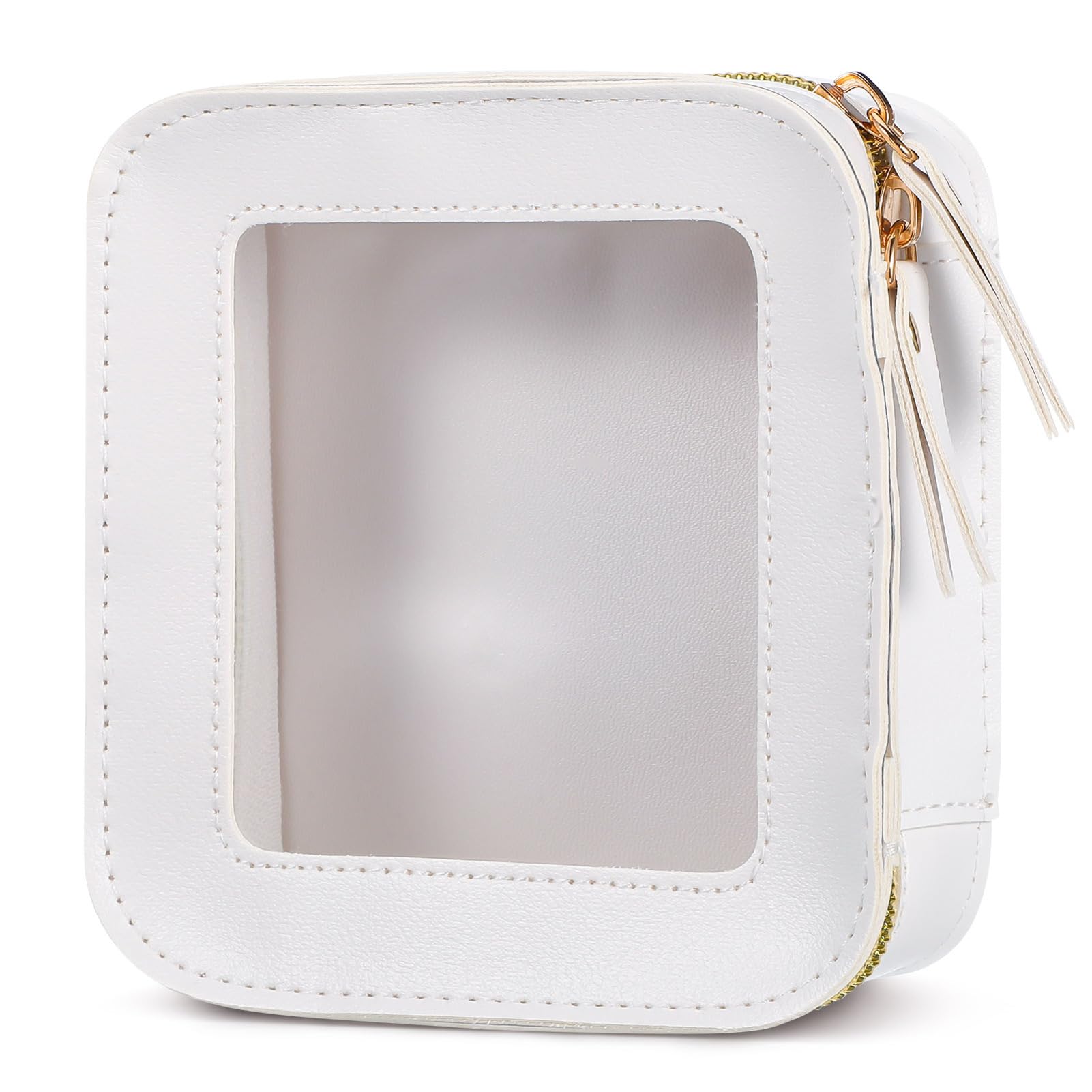 FOMIYES Small Clear Makeup Bag - Transparent Zipper Pouch for Lipstick and Cosmetic Storage Portable Travel Cosmetic Organizer for Women