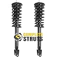 COMPLETESTRUTS Front Quick Complete Strut Assemblies with Coil Springs Replacement for 2007-2017 Lexus LS460 - Set of 2
