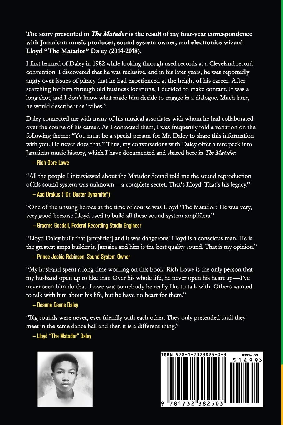 The Matador Lloyd Daley Sonic Pioneer Of Jamaican Music Lowe