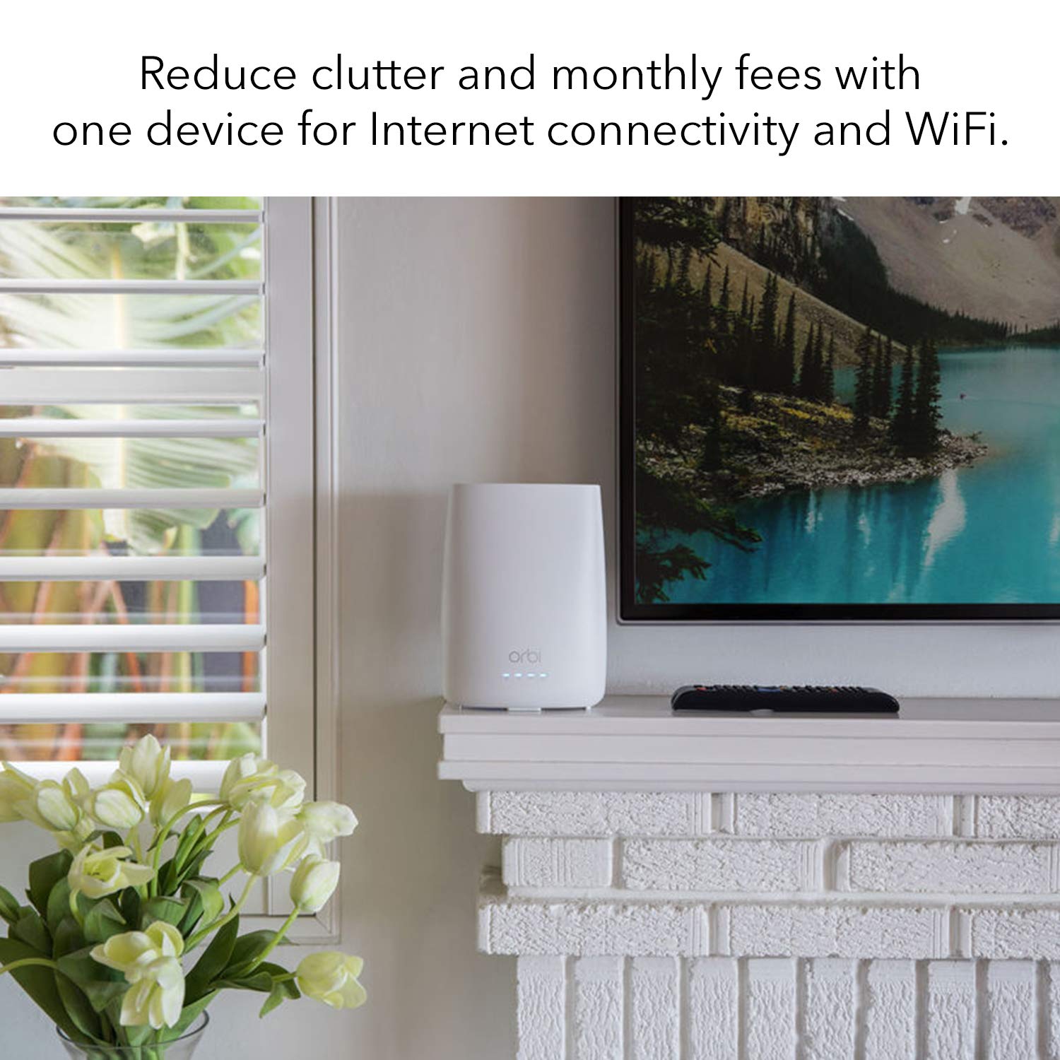 NETGEAR Orbi Whole Home WiFi System with Builtin Cable Modem Booming