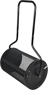 FEFE 24 Inch Compost Spreader with U-Shaped Handle for Lawn Care view 2