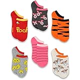 Winnie the Pooh Girls Womens 6 pack Socks (Toddler/Little Kid/Big Kid/Teen/Adult)