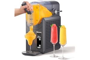 RELEXNOW Slushie Machine, 88 oz Slushy Machine for Home, Professional Frozen Drink Maker with Self-Cleaning, 6 Preset Programs for Margaritas, Frappés, Milk Shake and More
