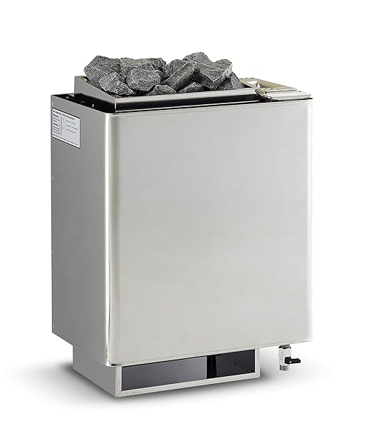 EOS Bi-O Mat W horno para sauna 9 kW acero inoxidable nevera pared ...