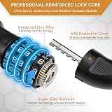 Looxmeer 8mm Thickened Chain Lock 90cm 5-Digit Combination Waterproof Cover view 3