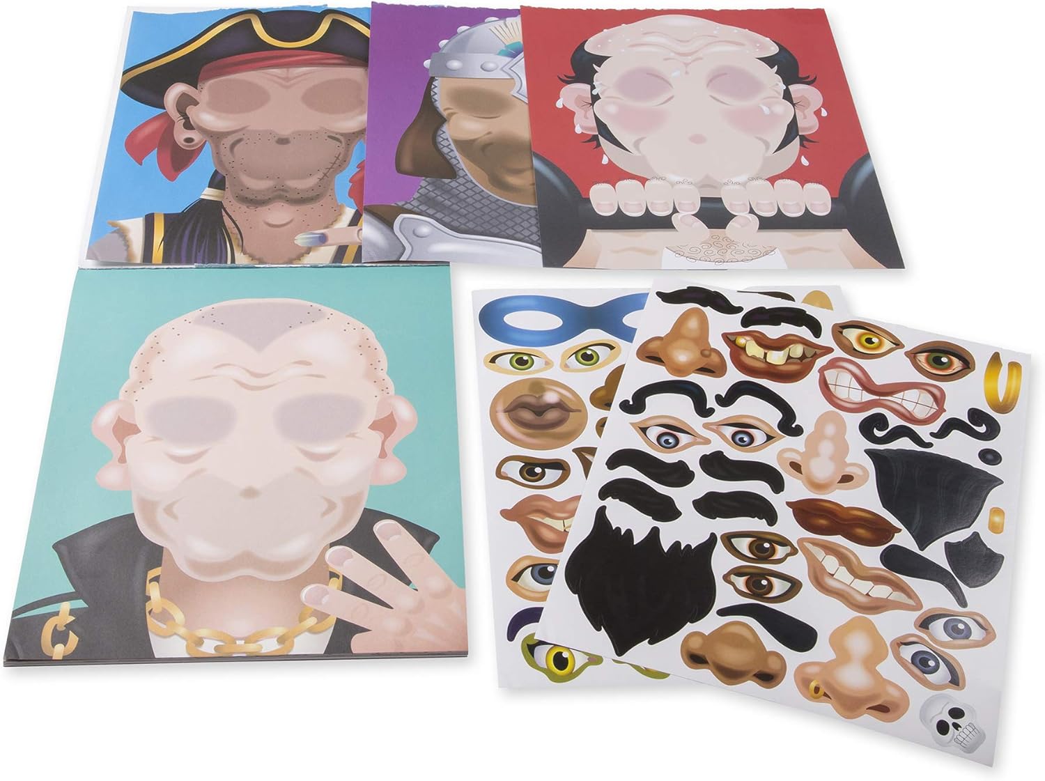 melissa and doug make a face sticker pad