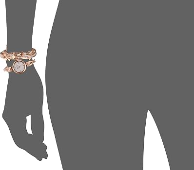 Amazon Com Anne Klein Women S Swarovski Crystal Accented Rose Gold Tone Watch And Bracelet Set Watches