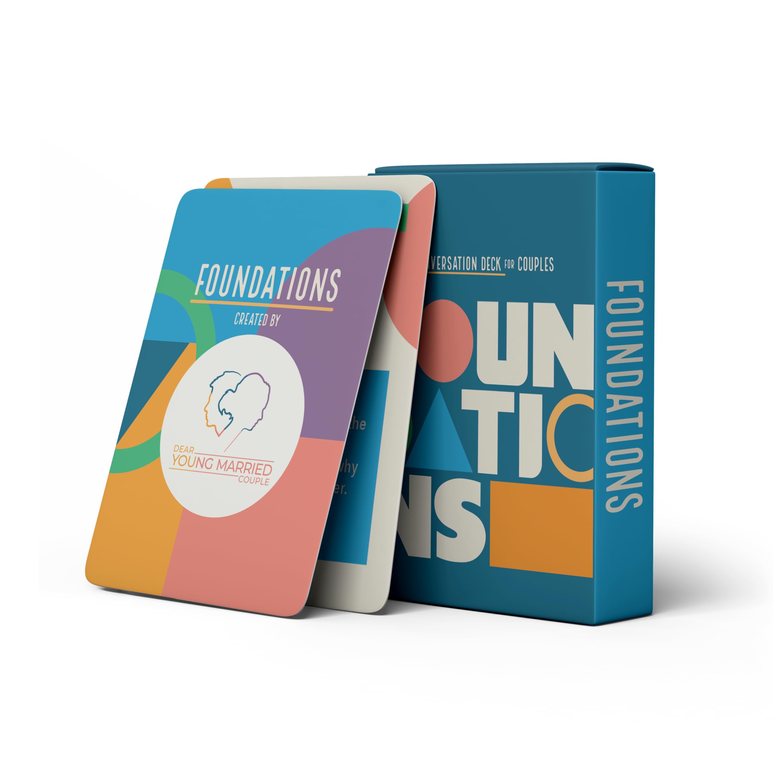 Dear Young Married Couple Foundations Card Deck Conversation Starters - 52 Questions and Tips to Become Connected - Cards Game - Wedding Gift - Road Trip - Get to Know Each Other