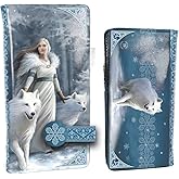 Nemesis Now Winter Guardians Anne Stokes Embossed Purse 18.5cm Blue, PU