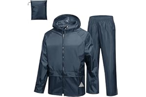 SWISSWELL Rain Suits for Men Women Waterproof Rain Gear for Fishing Heavy Duty Work Raincoat and Pants