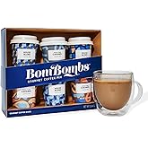 BomBombs Coffee Gift Set, Gourmet Coffee Sampler, Assorted Coffee, Set of 6 | Coffee Lover Gift, Instant Coffee Mix, Morning Coffee, Birthday Gift, Hostess Gift, Office Gift