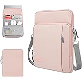 TiMOVO 13.3-14 Inch Laptop Sleeve Case Carrying Bag with Pockets for Surface Pro 9/8/X, MacBook Air 2022-2018, MacBook Pro M2 14" /13" M2/M1 Max 14.2 2023-2021, Galaxy Tab S9+/S8+ 12.4", Pink