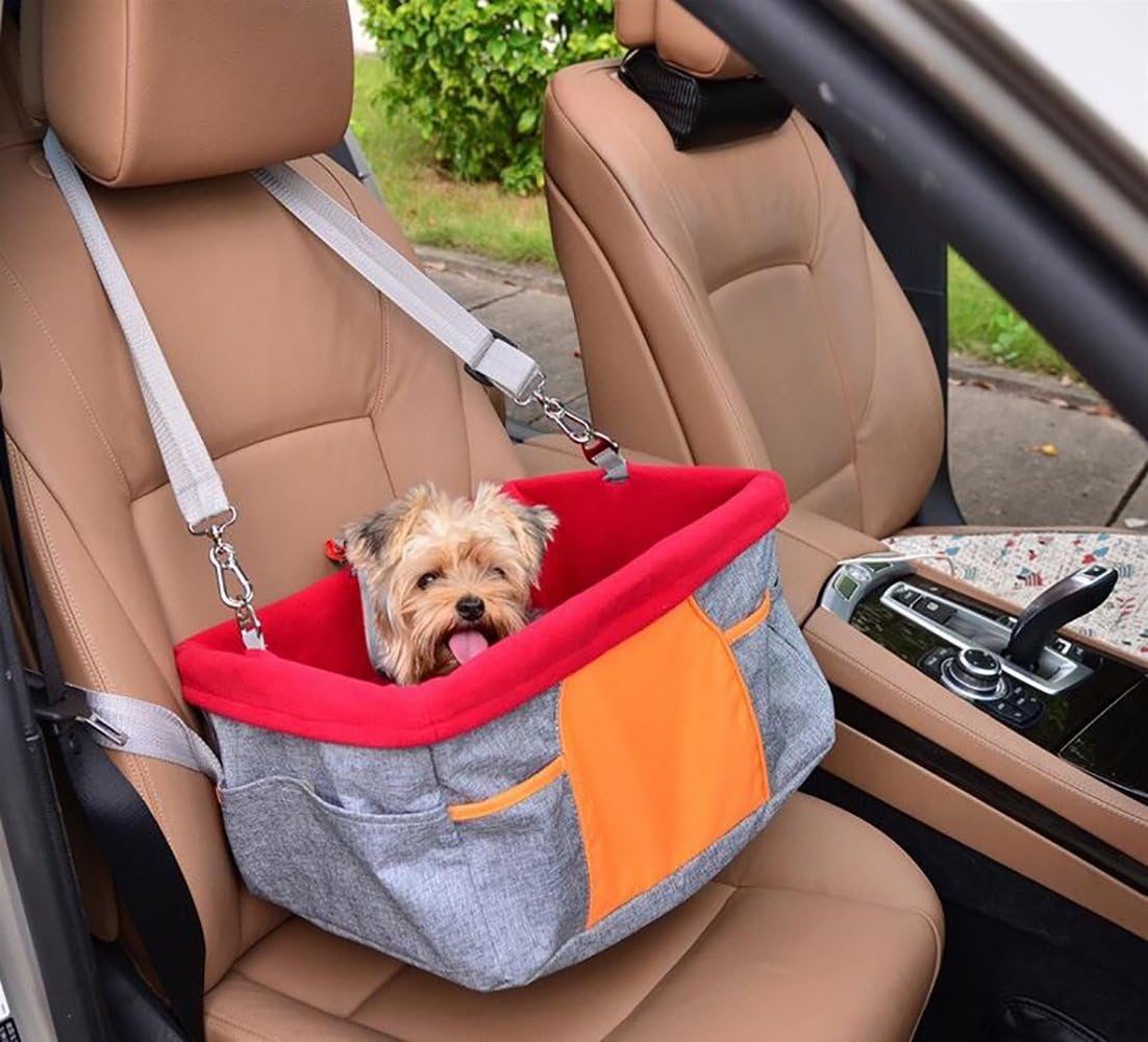 Pet Dog Booster Car Seat for Keeping Your Furry Friend Safe, Dog Car Seat with Dog Seat Belt Tether Holds Dogs Up to 30 Pounds, Great Gift Idea by Lovespot