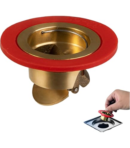 Noyau De Vidange De Sol En Laiton Anti-odeur - 45x42 Mm - Valve Unidirectionnelle, Anti-refoulement - Pour Salle De Bain, Cuisine - 2