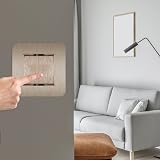 JJWNMLL 4 Pcs Light Switch Cover Plates Champagne 3.38 Inch Surround view 5