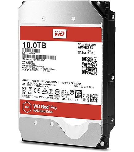 WD RED 10TB HDD WD100EFAX NAS用 箱付き Amazon.com: Western Digital 10TB WD Red NAS Internal Hard Drive