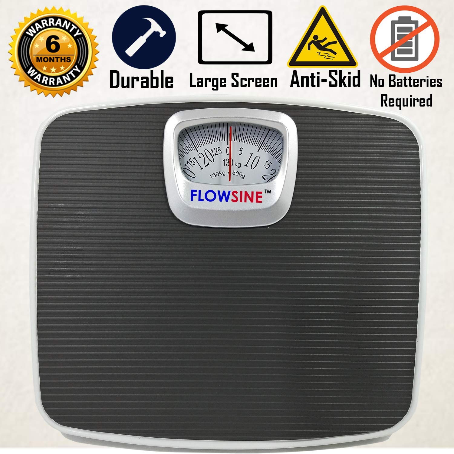 Flowsine Analogue Mechanical Personal Body Weight Weighing Scale for