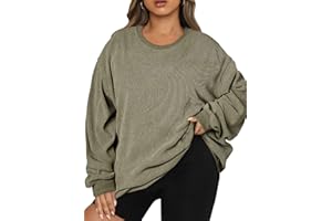 Eytino Women Plus Size Sweatshirts Long Sleeve Crew Neck Casual Oversized Soft Pullover Tops Shirts(1X-5X)