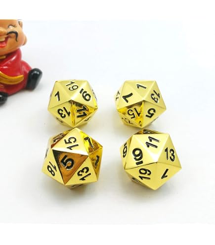Ultra PRO Vivid Heavy Metal D20 Dice Set (2ct) - Red, Zinc-Alloy Metal, Powder Coated For D&D RPG