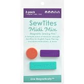 SewTites Midi Mix - Medium Strength Magnetic Sewing Pins (3 Pack)
