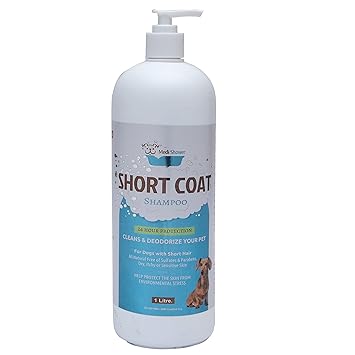 Medilogy Biotech Dog Shampoo Short Coat 1 Litre for Shiny Luxurious Smooth Healthy Coat Texture