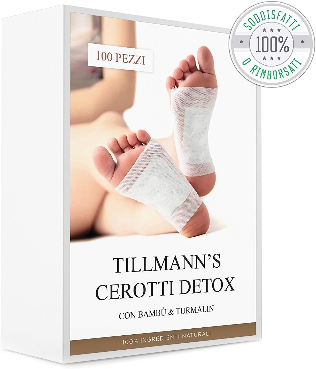 Cerotti Detox Piedi Zhung Alle Erbe 100 Pezzi, Per Eliminare Le Tossine