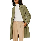 Orolay Women's Single Breasted Trench Coat Mid Long Classic Lapel Windproof Slim Outerwear Coats