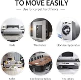 AIRUJIA Reusable Furniture Sliders for Carpet 8 PCS Heavy Duty Movers view 7