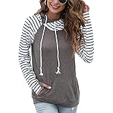 Aygience Women’s Shirts with Pocket Casual Pullover Sweaters Long Sleeve T Shirts Sweatshirts Tops Blouses