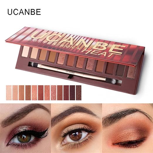 Vovotrade 12 Farbe Kosmetik Matte Lidschatten Creme Augen Schatten Make-up Palette Schimmer Set (12 colors)