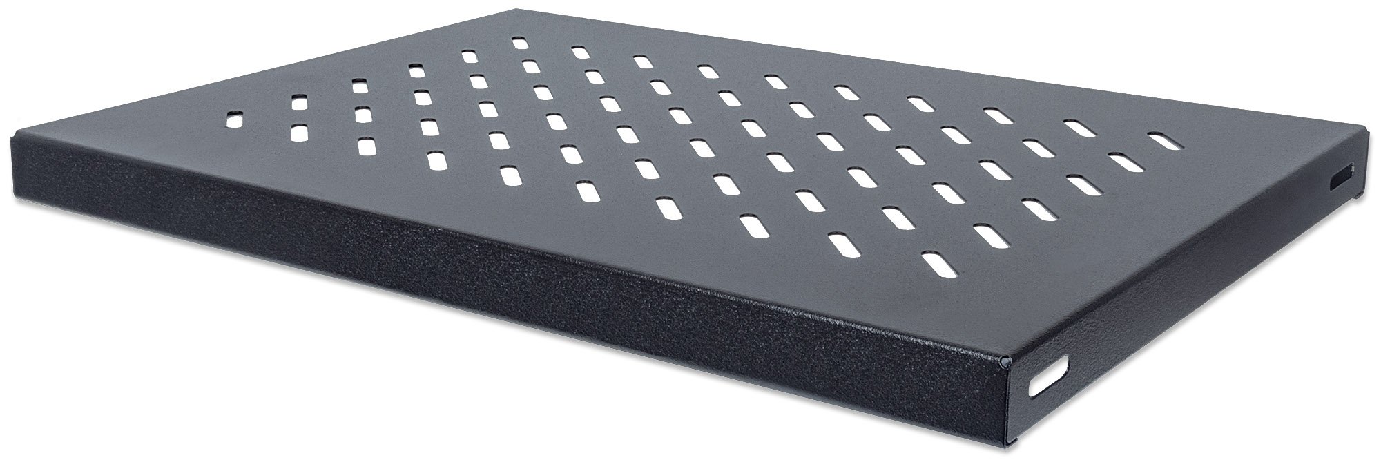 Intellinet 19 Inch Fixed Shelf, 1U, 345 mm Depth, Max 50 kg, Black — image 1