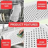 DIVCHI 2-Pack Serving Tray Set Non-Slip Lap Boards with Handles Grey & White view 7