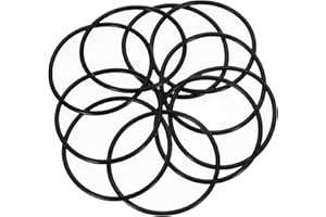 uxcell 10Pcs AS-232 O-Rings, Nitrile Rubber O-Rings 2-3/4" ID, 3" OD, 1/8" Width Round Sealing Gasket for Automotive Machine Plumbing Sealing Repair (70 Durometer, Black)