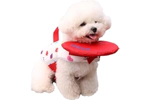 ARAKHAN WINIZ Dog Life Jacket - Pet Safety Vest with Removable Front Float & Rescue Handle - Adjustable High Buoyancy Aid Pet Supplies for Boating, Surfing, Swimming (RED, Extra Small)