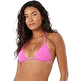 Roxy Women's Bikini Top – Adjustable Straps, Removable Pads, UPF 50+, Quick-Dry, Swimwear Top, Beachwear