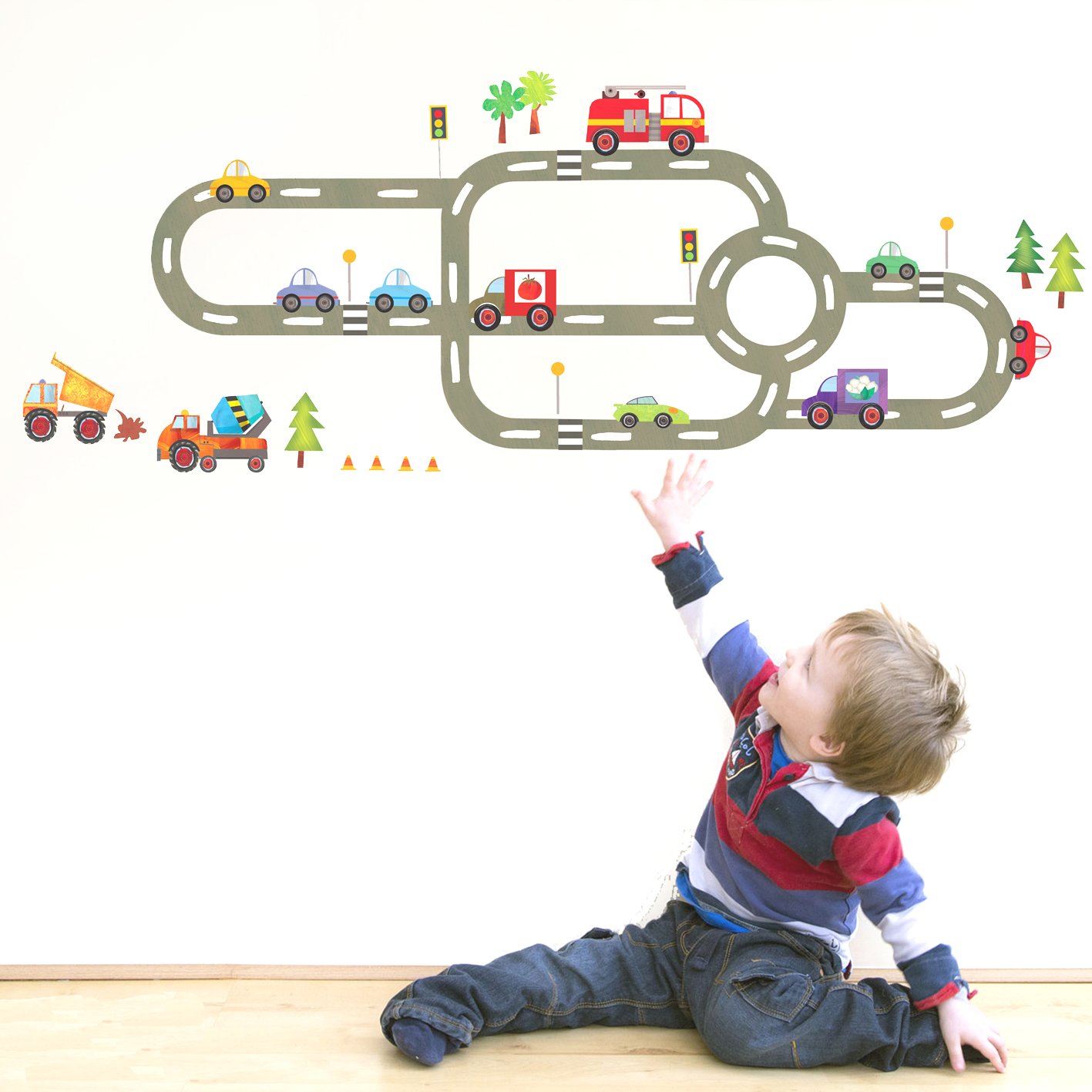 Transport Road Network Wall Sticker | Transport Wall Stickers | UK
