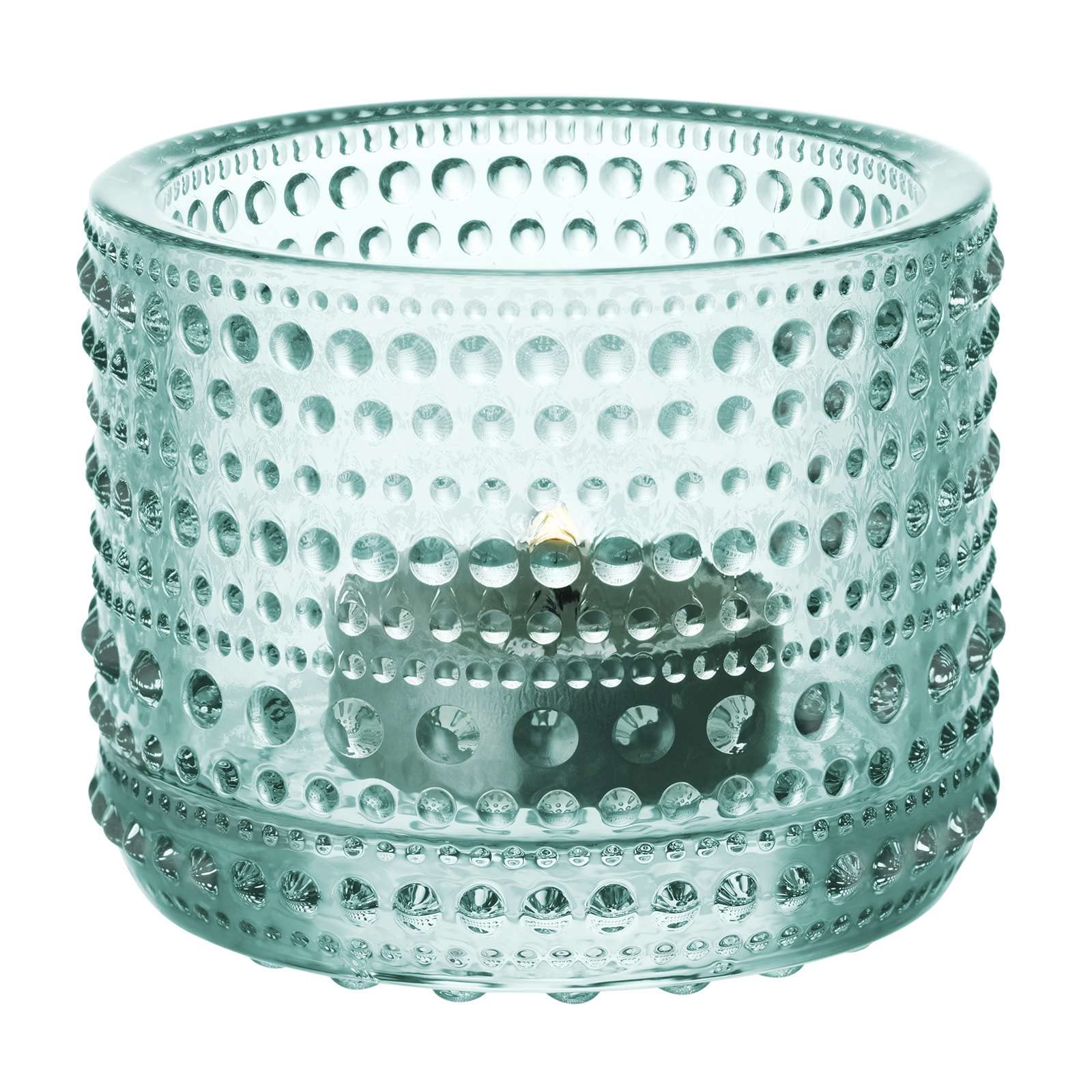 iittala Kastehelmi Windproof Candle Holder Standard wassergrün