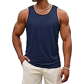 MAGNIVIT Mens Tank Top UPF50+ Summer Sleeveless Muscle Shirts Cotton Blend Casual Tee Cooling Gym Workout Shirts