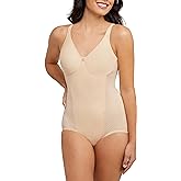 Bali Women's Firm-Control Shapewear, All-In-One Body Shaper with Built-In Underwire Minimizer Bra