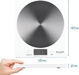Salter White Disc Digital Kitchen Scale 5kg Add & Weigh Aquatronic view 3