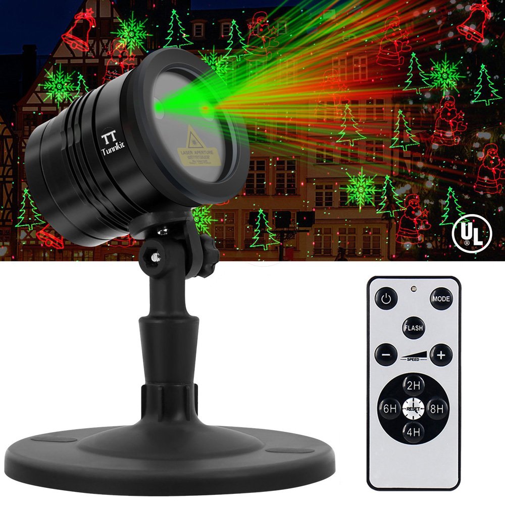 Jardín Navidad proyector – tunnkit neuerscheinung multifuncional impermeable lámpara de jardín con mando a