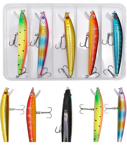 6Pcs Saltwater Fishing Lures Kit Fishing Striped Lures Hard