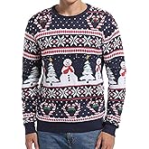 *daisysboutique* Men's Holiday Reindeer Snowman Santa Snowflakes Sweater