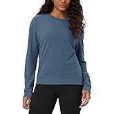 ODODOS Women's Stretch Fleece Long Sleeve Sweatshirts – Ultra-Soft Cozy Warm Crewneck Pullover Tops